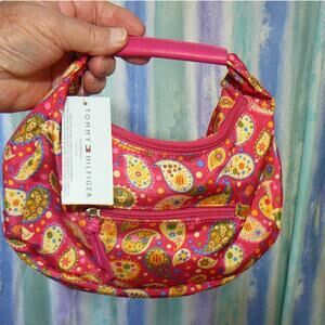 Tommy Hilfiger Top Zip Hobo Purse NWT